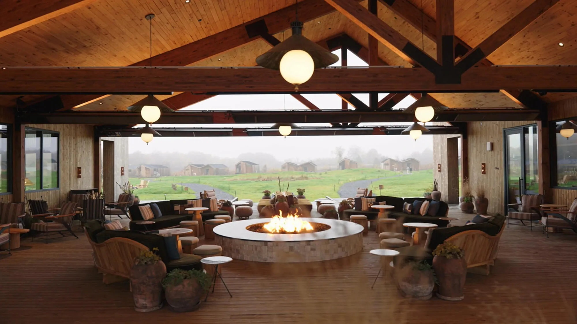 Wildflower Farms outdoor fire pit